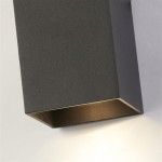 Don - Black Up & Down Square Wall Lamp
