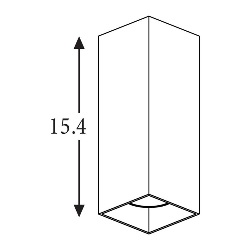 Searchlight-24126BK - Don - Black Up & Down Square Wall Lamp