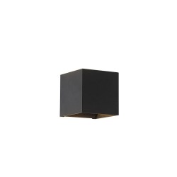 Newton - Black Up & Down Square Wall Lamp
