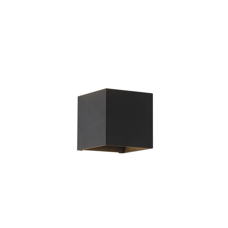 Searchlight-24127BK - Newton - Black Up & Down Square Wall Lamp