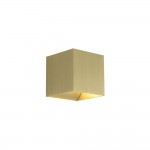 Newton - Gold Up & Down Square Wall Lamp