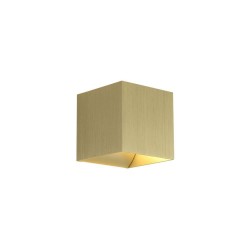 Newton - Gold Up & Down Square Wall Lamp