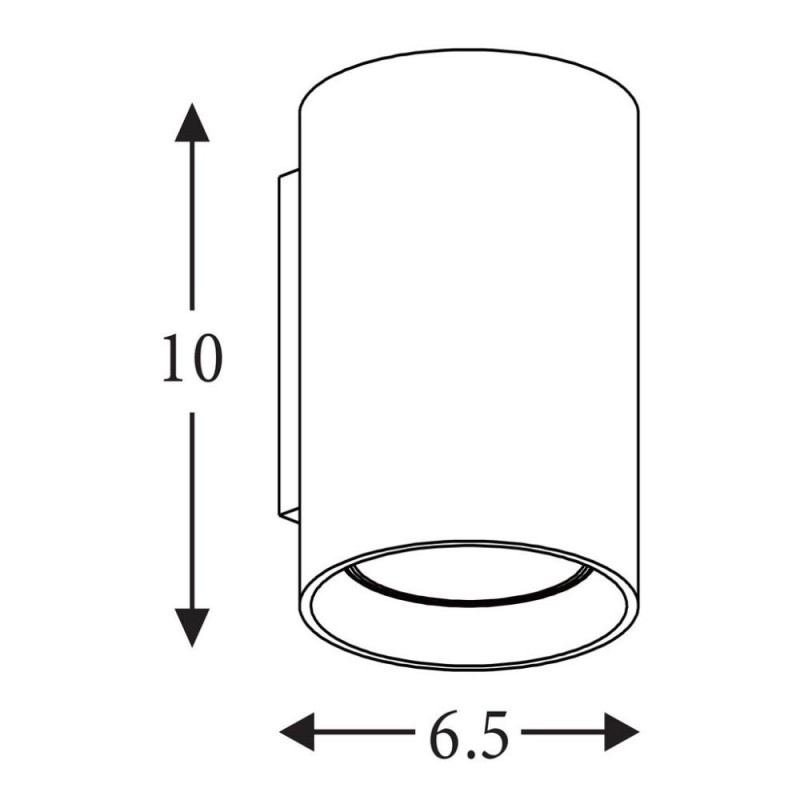 Searchlight-24130LT - Cyls - Latte Wall Lamp
