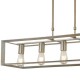 Searchlight-2415-5SI - Heaton - Brushed Silver & Gold 5 Light over Island Fitting