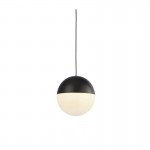 Endor - White Glass & Matt Black Single Pendant Endor - White Glass & Matt Black Single Pendant