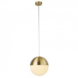 Endor - Satin Brass Pendant with White Glass Endor - Satin Brass Pendant with White Glass