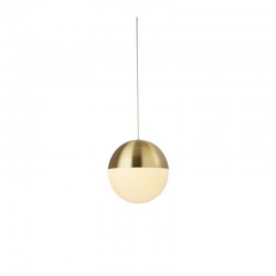 Endor - Satin Brass Pendant with White Glass Endor - Satin Brass Pendant with White Glass