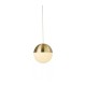 Searchlight-24181SB - Endor - White Glass & Satin Gold Single Pendant
