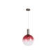 Searchlight-24183-1RE - Ombre - Latte Pendant with Red Ombre Glass