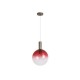 Searchlight-24183-1RE - Ombre - Latte Pendant with Red Ombre Glass