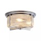 Searchlight-24350-35CC - Sophie - Chrome 3 Light Flush with Clear Ribbed Glass IP44