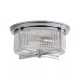 Searchlight-24350-35CC - Sophie - Chrome 3 Light Flush with Clear Ribbed Glass IP44