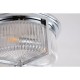 Searchlight-24350-35CC - Sophie - Chrome 3 Light Flush with Clear Ribbed Glass IP44