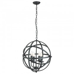 Orbit - Matt Black 4 Light Spherical Cage Pendant Orbit - Matt Black 4 Light Spherical Cage Pendant