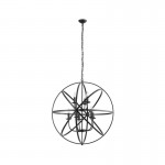 Orbit - Matt Black 8 Light Spherical Cage Pendant Orbit - Matt Black 8 Light Spherical Cage Pendant