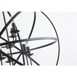 Orbit - Matt Black 8 Light Spherical Cage Pendant Orbit - Matt Black 8 Light Spherical Cage Pendant