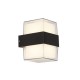 Searchlight-25122-2BK - Pittsburgh - Black LED Wall Lamp with Clear & White Diffuser
