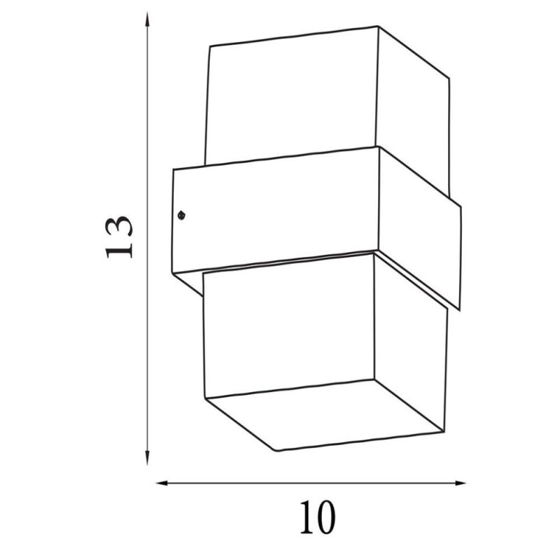 Searchlight-25122-2BK - Pittsburgh - Black LED Wall Lamp with Clear & White Diffuser