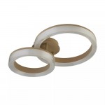 Lumen - Sand CCT Semi Flush with Clear Diffuser