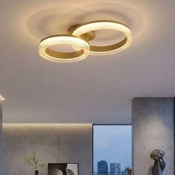 Lumen - Sand CCT Semi Flush with Clear Diffuser