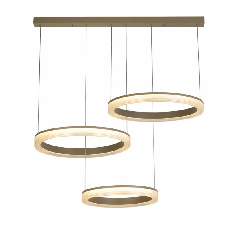 Searchlight-25133-3SA - Lumen - Sand CCT over Island Fitting with Clear Diffuser
