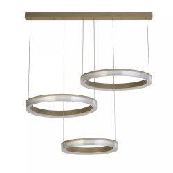Lumen - Sand CCT over Island Fitting with Clear Diffuser