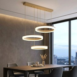 Lumen - Sand CCT over Island Fitting with Clear Diffuser