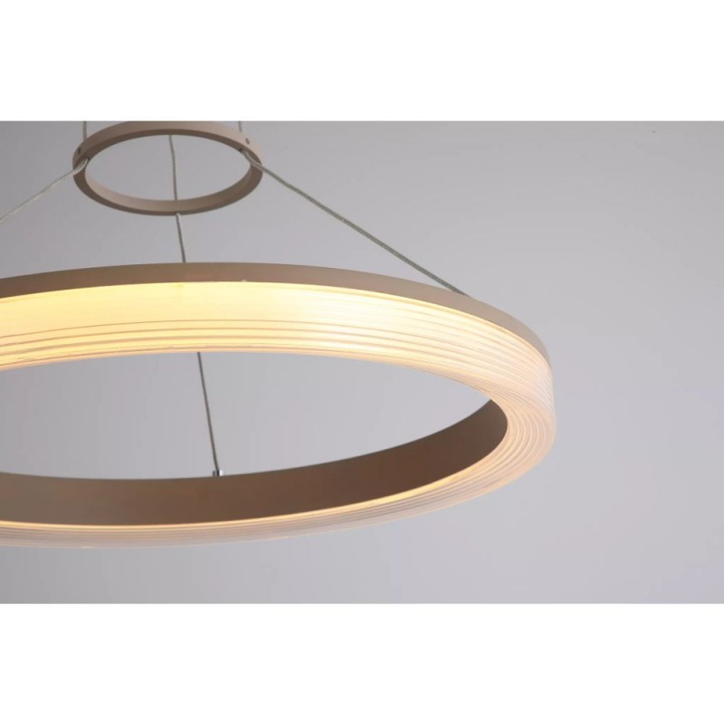 Searchlight-25134SA - Lumen - Sand CCT Pendant with Clear Diffuser