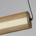 Thread - Gold Mesh & Matt Black LED Pendant Thread - Gold Mesh & Matt Black LED Pendant