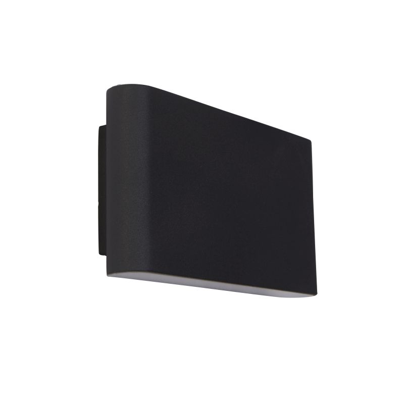 Searchlight-2562BK - Maples - Outdoor Black & Frosted LED Wall Lamp