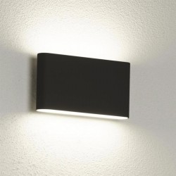 Maples - Outdoor Black & Frosted LED Wall Lamp Maples - Outdoor Black & Frosted LED Wall Lamp