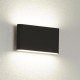 Searchlight-2562BK - Maples - Outdoor Black & Frosted LED Wall Lamp