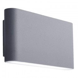 Maples - Outdoor Grey & Frosted LED Wall Lamp