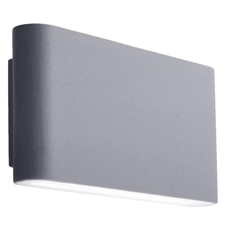 Searchlight-2562GY - Maples - Outdoor Grey & Frosted LED Wall Lamp