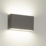 Maples - Outdoor Grey & Frosted LED Wall Lamp