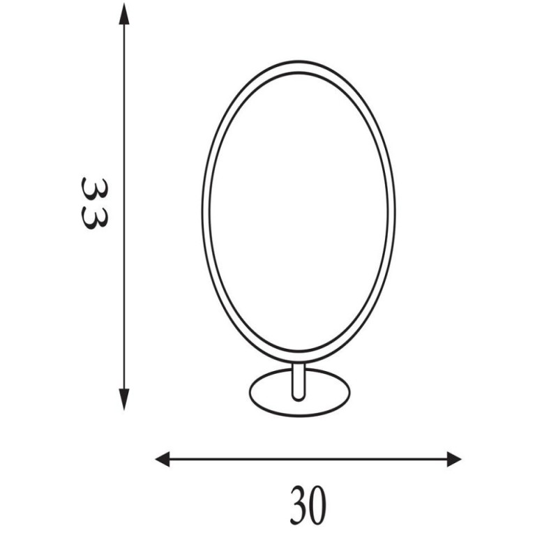 Searchlight-25771-1BK - Cirque - LED Matt Black Table Lamp