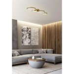 Cirque - LED Matt Gold Ceiling Light