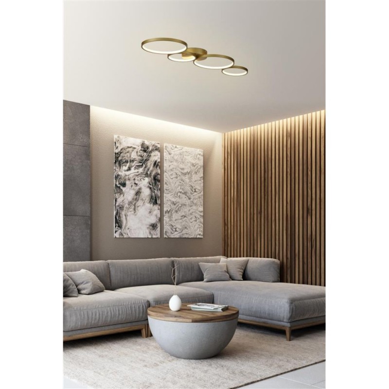 Searchlight-25772-4GO - Cirque - LED Matt Gold Ceiling Light