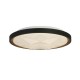 Searchlight-26185-415 - Satellite - Black & Gold LED Flush with Star Effect Diffuser