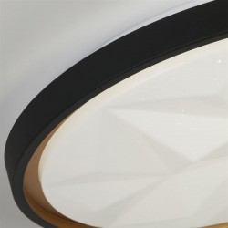 Satellite - Black & Gold CCT Flush with Star Effect Diffuser Satellite - Black & Gold CCT Flush with Star Effect Diffuser