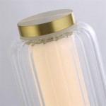 Mod - Satin Brass LED Table Lamp with Ribbed Glass Mod - Satin Brass LED Table Lamp with Ribbed Glass