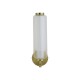 Searchlight-26253SB - Mod - Satin Brass LED Wall Lamp with Ribbed Glass