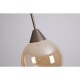Searchlight-26302-1BZ - Opus Lux - Bronze CCT Pendant with Amber Glass