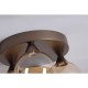 Searchlight-26302-3BZ - Opus Lux - Bronze 3 Light CCT Flush with Amber Glass