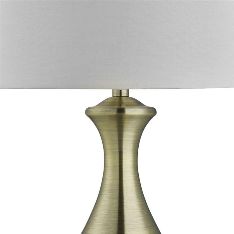 Searchlight-2750AB - Touch - Cream & Antique Brass Touch Table Lamp