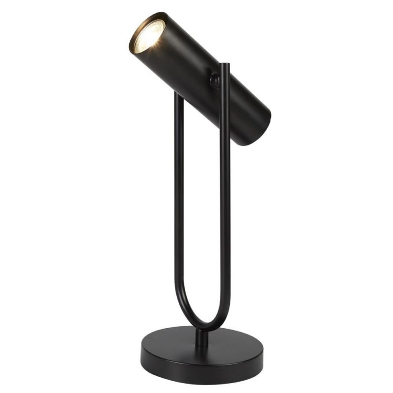 Searchlight-2791BK - Telescope - Matt Black Desk Lamp
