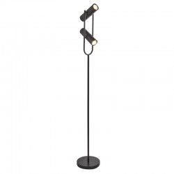 Telescope - Matt Black 2 Light Floor Lamp