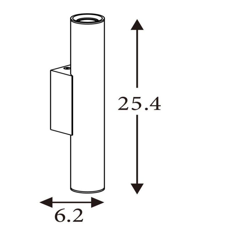 Searchlight-28125GO - Beacons - Gold Up & Down Wall Lamp