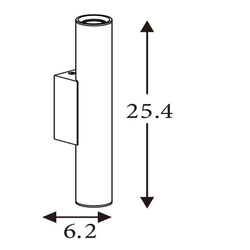 Searchlight-28125LT - Beacons - Latte Up & Down Wall Lamp