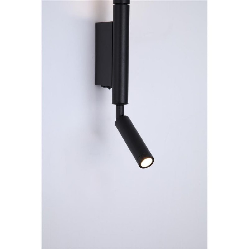 Searchlight-28127BK - Architect - Black LED Wall Lamp with Reading Arm